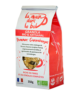 Granola pommes & canneberges 