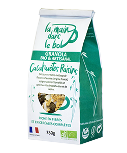 Granola cacahuètes et raisins