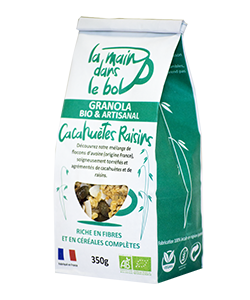 Granola cacahuètes et raisins