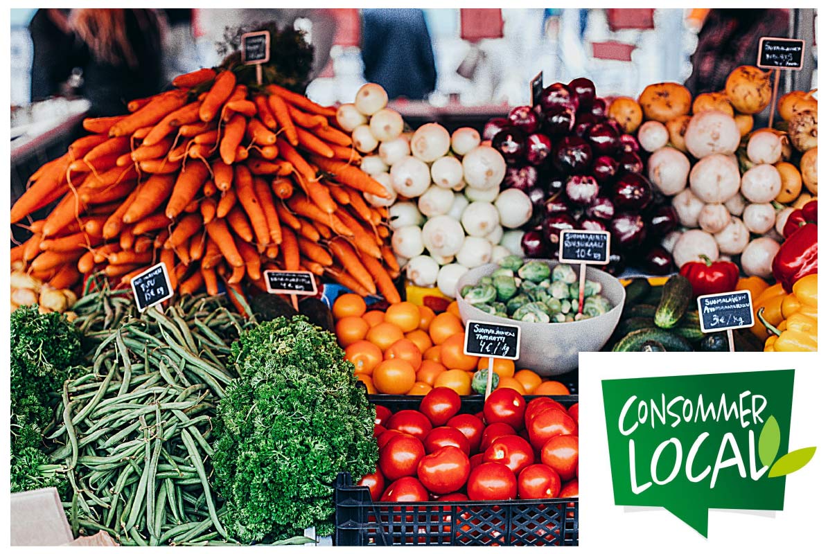 Consommation locale et de saison et achetons des produits locaux en France